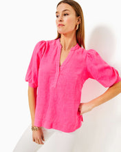 Load image into Gallery viewer, Mialeigh Linen Top - Passion Fruit Pink
