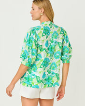 Load image into Gallery viewer, Mialeigh Linen Top - Resort White Monarch Rose
