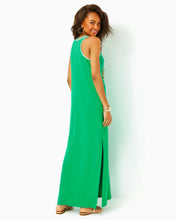 Load image into Gallery viewer, Taylane Embroidered Maxi Shift Dress - Brazilian Green
