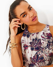 Load image into Gallery viewer, Jollian Floral Jacquard Dress - Low Tide Navy X Amarena Cherry Fete Floral Brocade
