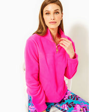 Load image into Gallery viewer, Noreen Fleece Pullover - Pink Palms
