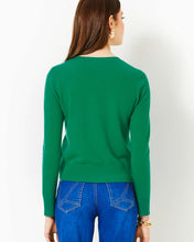 Load image into Gallery viewer, Fairley Cashmere Cardigan - Heathered Fiddle Leaf Green
