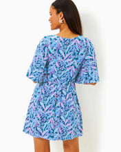 Load image into Gallery viewer, Minka Skirted Romper - Barton Blue Star Gazing
