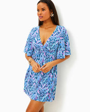 Load image into Gallery viewer, Minka Skirted Romper - Barton Blue Star Gazing
