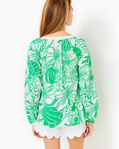 Camryn Cotton Tunic - Spearmint Oversized Kiss My Tulips