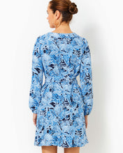 Load image into Gallery viewer, Olivine A-Line Dress - Bonaire Blue Coastal Constellation
