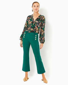 27" Parrish Crop Flare Pant - Villa Green