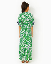 Load image into Gallery viewer, Wisteria V-Neck Maxi Dress - Fiddle Leaf Green Escape Plan Engineered Knit Dress
