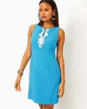 Load image into Gallery viewer, Trini Viscose Shift Dress - Lunar Blue
