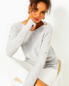 Arna Pullover Sweater - Heathered Seaside Grey