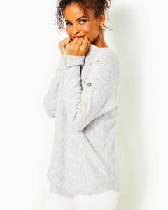 Arna Pullover Sweater - Heathered Seaside Grey