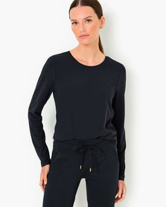 UPF 50+ Luxletic Westley Long Sleeve Active Tee - Noir