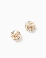 Load image into Gallery viewer, Enchanted Escape Stud Earrings - Gold Metallic
