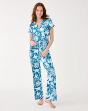Load image into Gallery viewer, 30.5" Pajama Knit Pant - Bellevue Blue Lilly Gulls
