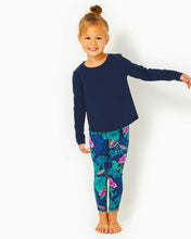 Load image into Gallery viewer, Girls Mini Emerie Cotton Tee - Low Tide Navy
