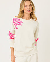 Load image into Gallery viewer, Ballad Cotton Sweatshirt - Coconut Safari Social Embroidered Sweatshirt
