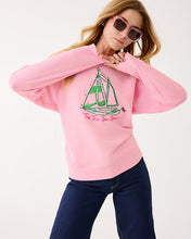 Load image into Gallery viewer, Ballad Cotton Sweatshirt - Multi Holiday Party Boat Embellishment
