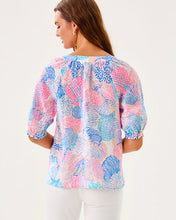 Load image into Gallery viewer, Caprina Linen Top - Multi Roar Of The Seas
