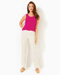 32" Declynn High Rise Straight Leg Pant - Creme Brulee