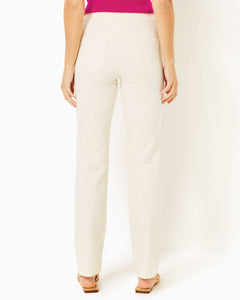 32" Declynn High Rise Straight Leg Pant - Creme Brulee