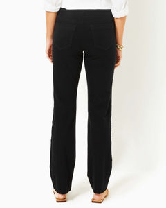 32" Declynn High Rise Straight Leg Pant - Noir