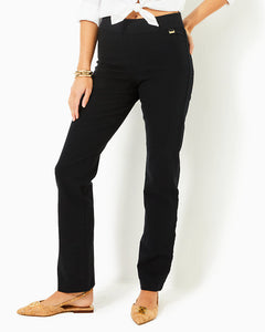 32" Declynn High Rise Straight Leg Pant - Noir