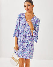Load image into Gallery viewer, Danika Tunic Dress - Tropicalia Purple Elephant In The Bloom
