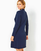 Load image into Gallery viewer, UPF 50+ Luxletic Hutton Polo Dress - Low Tide Navy
