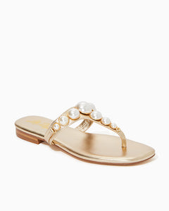 Cloe Sandal - Gold Metallic