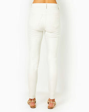 Load image into Gallery viewer, 29&quot; Eagan Shimmer Denim High Rise Skinny Jean - Coconut Metallic
