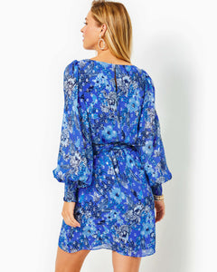 Alfreda Straight Dress - Alba Blue Cruisin Together