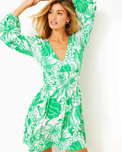 Load image into Gallery viewer, Calla Long Sleeve V-Neck Dress - Spearmint Oversized Kiss My Tulips
