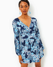 Load image into Gallery viewer, Riza Long Sleeve Romper - Low Tide Navy Bouquet All Day
