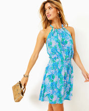 Load image into Gallery viewer, Shirelle Skirted Romper - Las Olas Aqua Strong Current Sea
