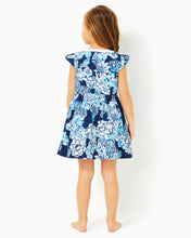 Load image into Gallery viewer, Girls Lousie Dress - Low Tide Navy Bouquet All Day
