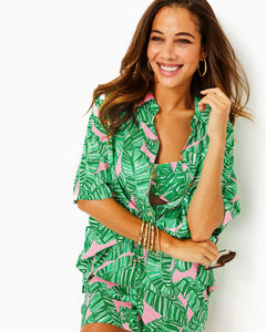 Franki Cover-Up Shirt - Conch Shell Pink Lets Go Bananas