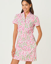 Load image into Gallery viewer, UPF 50+ Luxletic Love Active Dress - Conch Shell Pink Lil Sunny Daisies

