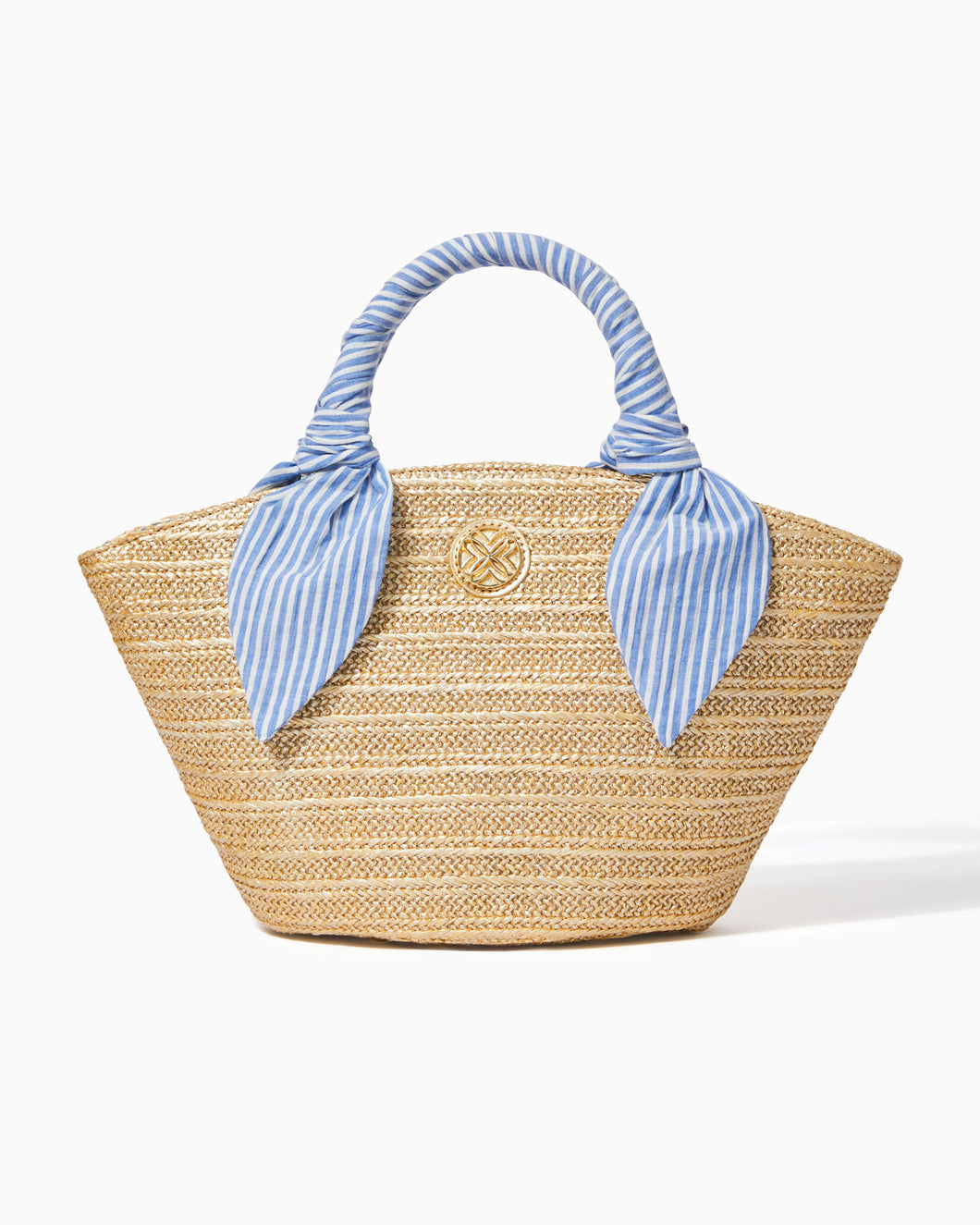 Malia Mini Straw Bag - Gold Metallic