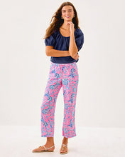 Load image into Gallery viewer, 27&quot; Brawley Linen Crop Pant - Rousseau Pink Barefoot Beachcombers
