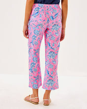 Load image into Gallery viewer, 27&quot; Brawley Linen Crop Pant - Rousseau Pink Barefoot Beachcombers

