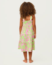 Load image into Gallery viewer, Girls Mini Pollie Midi Dress - Pistachio Macaron Alina
