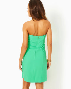 Stela Strapless Bow Dress - Spearmint