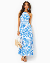 Load image into Gallery viewer, Charlese Cotton Maxi Dress - Resort White Glisten In The Sun
