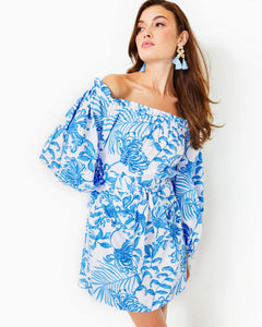 off the shoulder resort dress Lave Resort Flowy Off Shoulder Ruffle Woven Maxi Dress