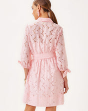 Load image into Gallery viewer, Amrita Shirtdress - Pink Muse Flora Faille
