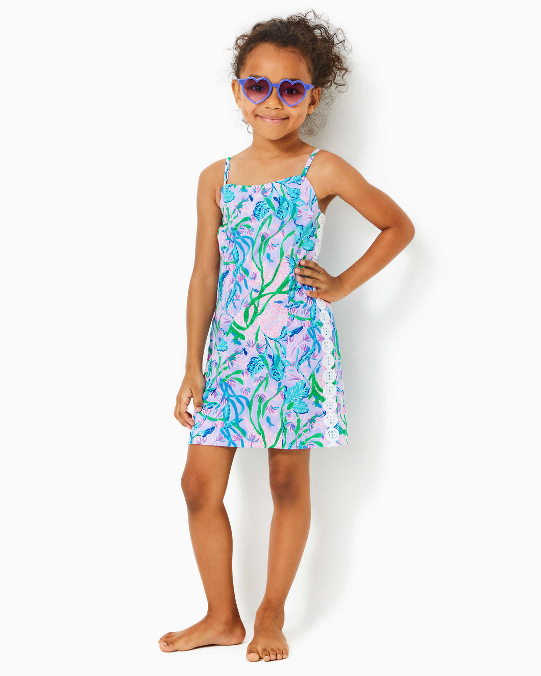 Girls Mini Shelli Dress - Multi Seacret Escape