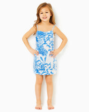 Load image into Gallery viewer, Girls Mini Shelli Dress - Resort White Glisten In The Sun
