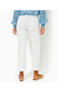 28" Gretchen High Rise Straight Leg Pant - Resort White