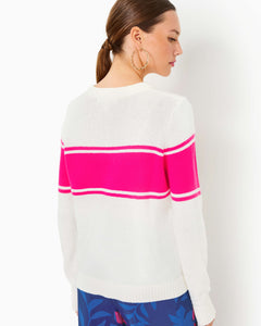 Kelsa Sweater - Passion Fruit Pink Palm Beach Fl Jacquard