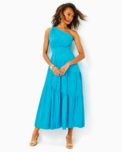 Load image into Gallery viewer, Lucilyn One-Shoulder Maxi Dress - Tangier Teal
